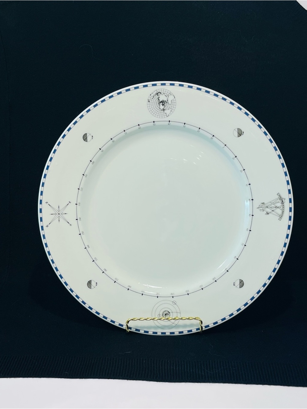 Sasaki World View 12” Diameter Serving Plate Designed by Erica Friedman